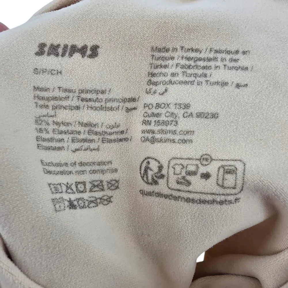NWOT Skims Sand Beige Seamless Sculpt Brief Compression Shapewear Bodysuit Sz S